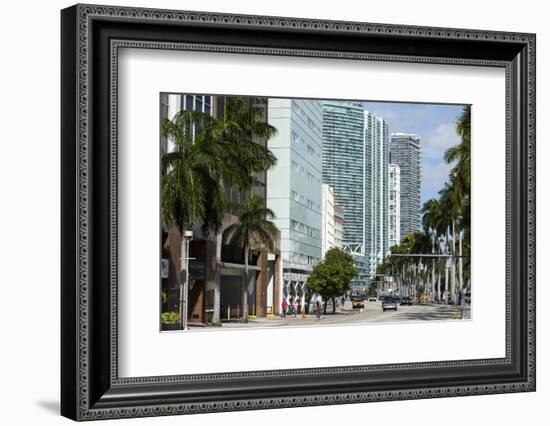 Modern Buildings Along Biscayne Boulevard, Downtown Miami, Miami, Florida, Usa-Sergio Pitamitz-Framed Photographic Print