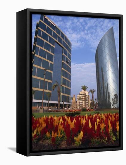 Modern Buildings Centre of Town, Lima, Peru, South America-Groenendijk Peter-Framed Premier Image Canvas