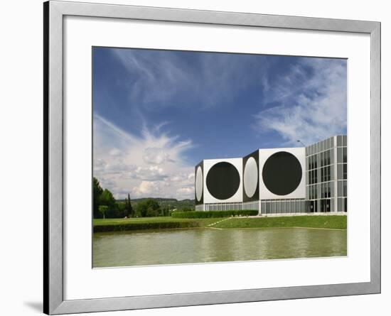 Modern Buildings of the Vasarely Foundation at Aix En Provence, Provence, France, Europe-Westwater Nedra-Framed Photographic Print