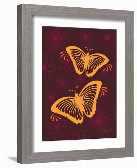 Modern Butterflies-Patty Young-Framed Art Print