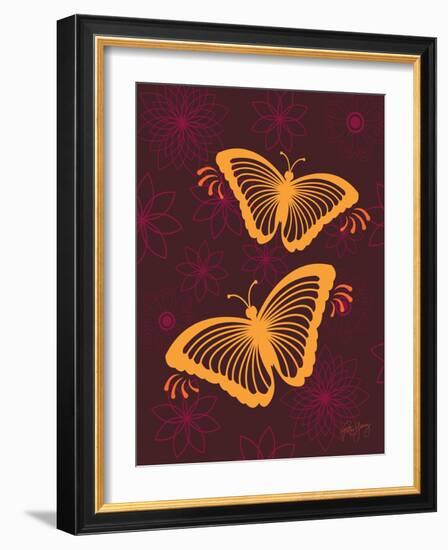 Modern Butterflies-Patty Young-Framed Art Print