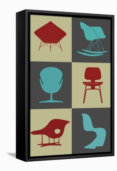 Modern Chair Collection I-Anita Nilsson-Framed Stretched Canvas