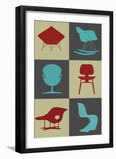 Modern Chair Collection I-Anita Nilsson-Framed Art Print