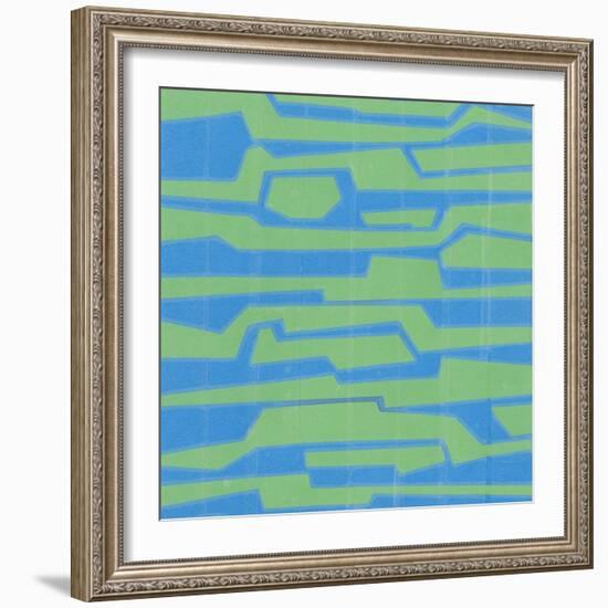 Modern Circuit V-Charles McMullen-Framed Art Print