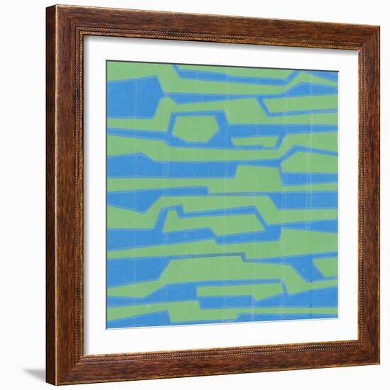 Modern Circuit V-Charles McMullen-Framed Art Print