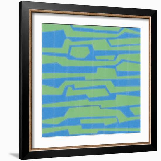 Modern Circuit V-Charles McMullen-Framed Art Print