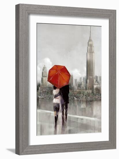 Modern Couple in New York-Ruane Manning-Framed Art Print