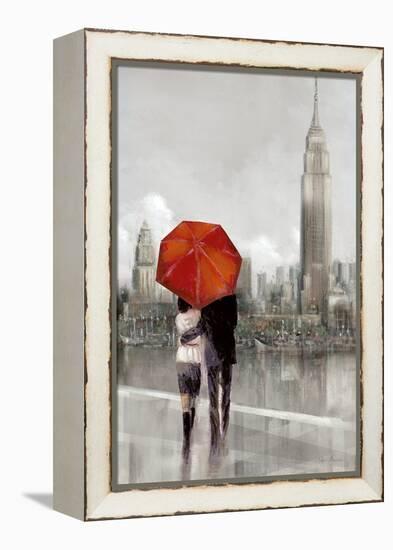 Modern Couple in New York-Ruane Manning-Framed Stretched Canvas