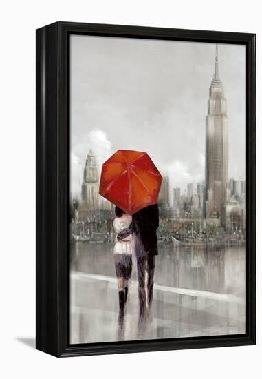 Modern Couple in New York-Ruane Manning-Framed Stretched Canvas