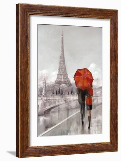 Modern Couple in Paris-Ruane Manning-Framed Art Print