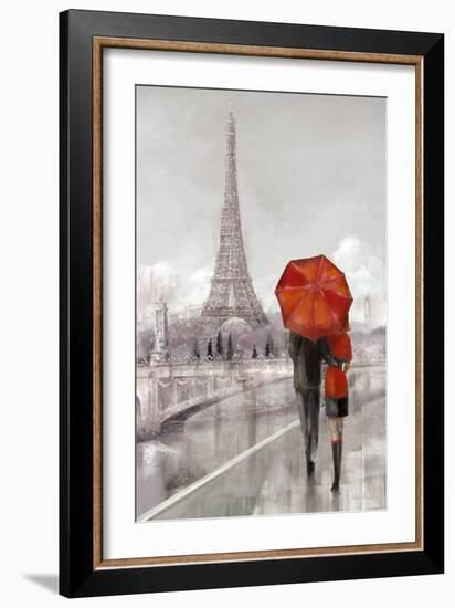 Modern Couple in Paris-Ruane Manning-Framed Art Print