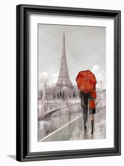 Modern Couple in Paris-Ruane Manning-Framed Art Print