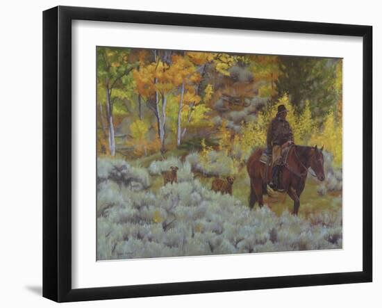 Modern Day Cowboy-Rusty Frentner-Framed Giclee Print