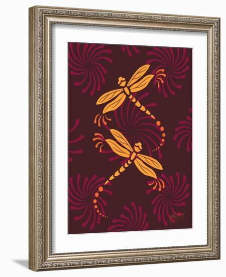 Modern Dragonflies-Patty Young-Framed Art Print