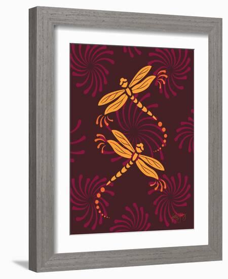 Modern Dragonflies-Patty Young-Framed Art Print