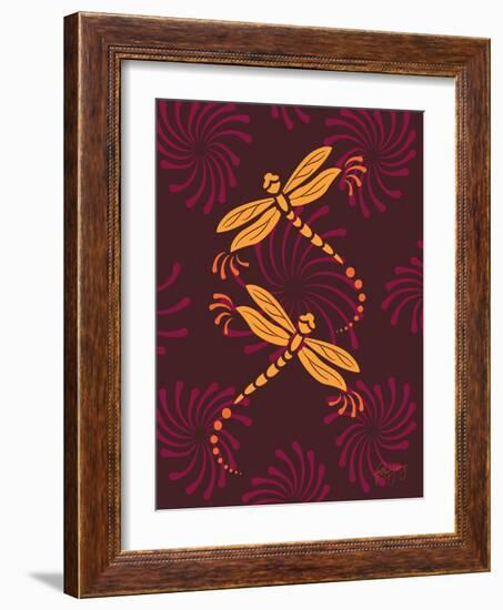 Modern Dragonflies-Patty Young-Framed Art Print