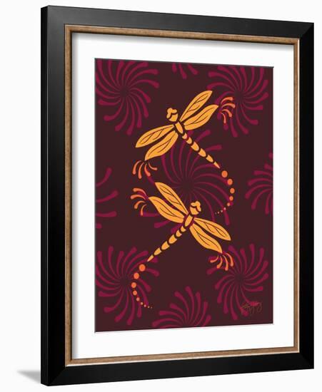 Modern Dragonflies-Patty Young-Framed Art Print