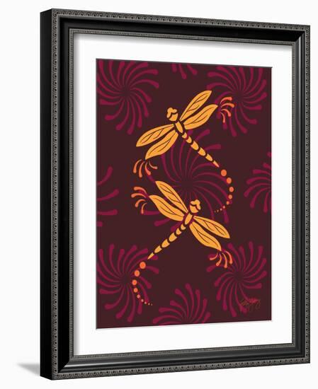 Modern Dragonflies-Patty Young-Framed Art Print