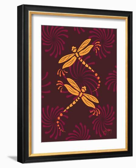 Modern Dragonflies-Patty Young-Framed Art Print