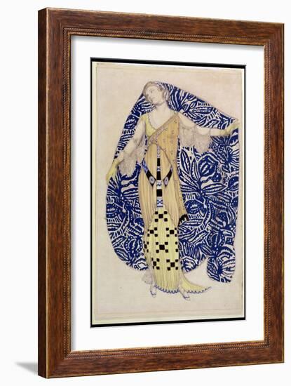 Modern Dress, Dione, 1910-Leon Bakst-Framed Giclee Print