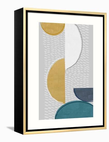 Modern Ellipse 1-Evangeline Taylor-Framed Stretched Canvas