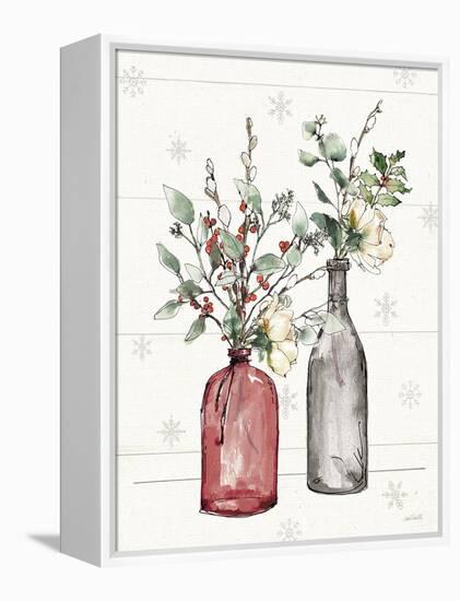 Modern Farmhouse II Christmas Dark-Anne Tavoletti-Framed Stretched Canvas