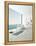 Modern Floor Bathtub Against Huge Window with Seascape View-PlusONE-Framed Premier Image Canvas