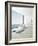 Modern Floor Bathtub Against Huge Window with Seascape View-PlusONE-Framed Photographic Print