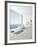 Modern Floor Bathtub Against Huge Window with Seascape View-PlusONE-Framed Photographic Print