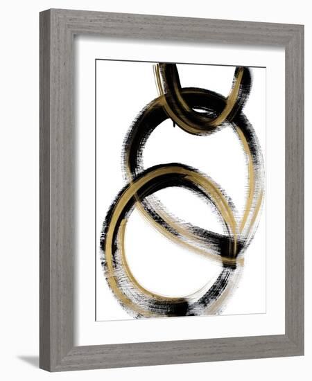 Modern Flow With Gold-Susan Bryant-Framed Art Print