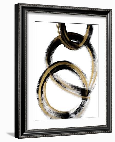 Modern Flow With Gold-Susan Bryant-Framed Art Print