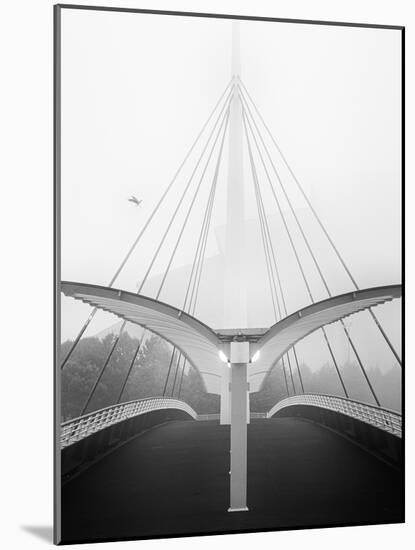 Modern Footbridge in Glasgow, Scotland-Craig Roberts-Mounted Photographic Print