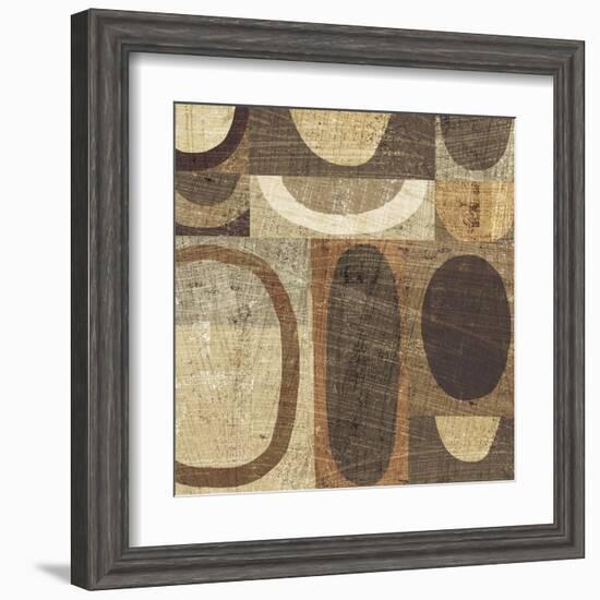 Modern Geometric Neutral I-Michael Mullan-Framed Art Print