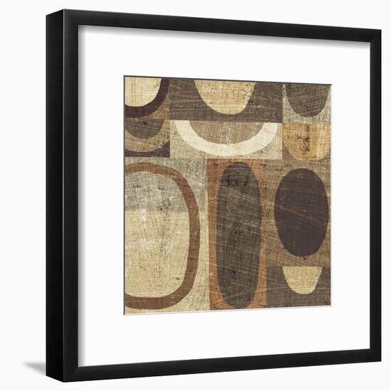 Modern Geometric Neutral I-Michael Mullan-Framed Art Print