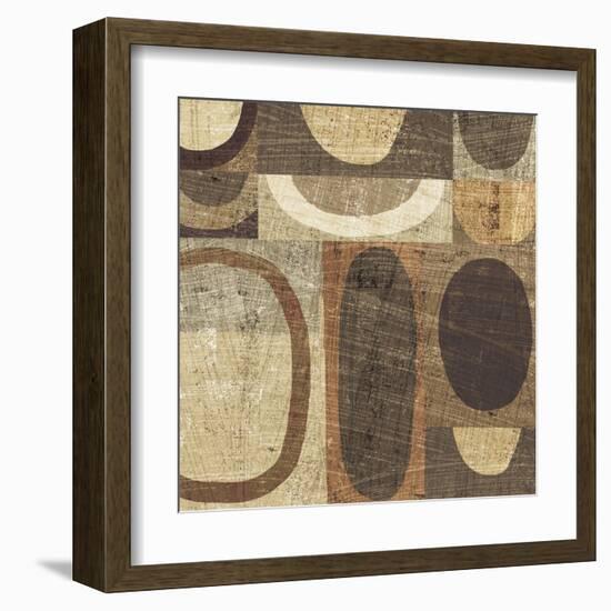 Modern Geometric Neutral I-Michael Mullan-Framed Art Print