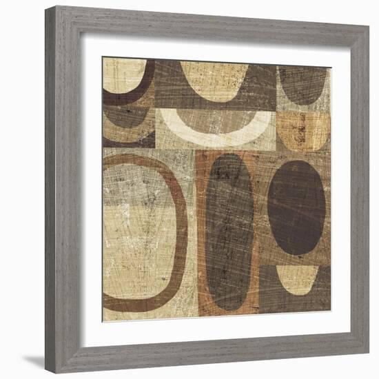 Modern Geometric Neutral I-Michael Mullan-Framed Art Print