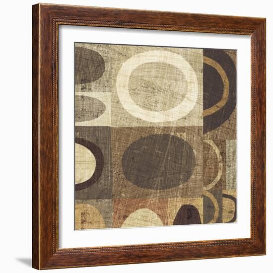 Modern Geometric Neutral II-Michael Mullan-Framed Art Print