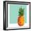 Modern Geometric Pineapple-cienpies-Framed Art Print