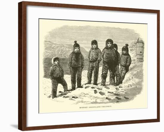 Modern Greenland Children-null-Framed Giclee Print