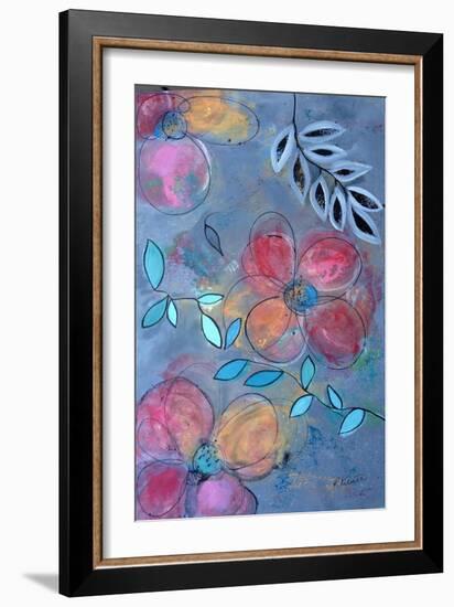 Modern Grey Floral-Ruth Palmer-Framed Art Print