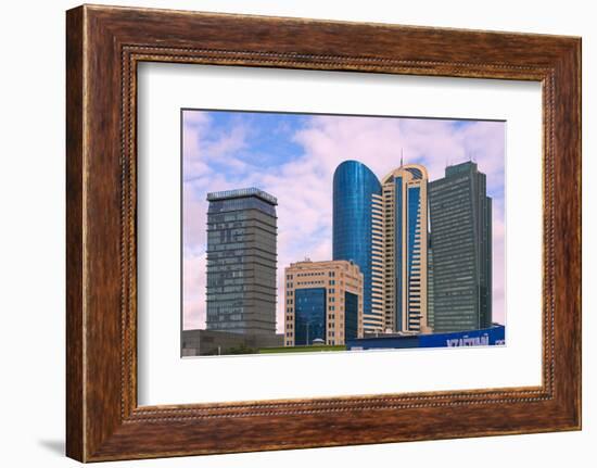 Modern high-rises. Astana, Kazakhstan.-Keren Su-Framed Photographic Print