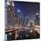Modern High Rises, Dubai Marina by Night, Dubai, United Arab Emirates, the Middle East-Axel Schmies-Mounted Photographic Print
