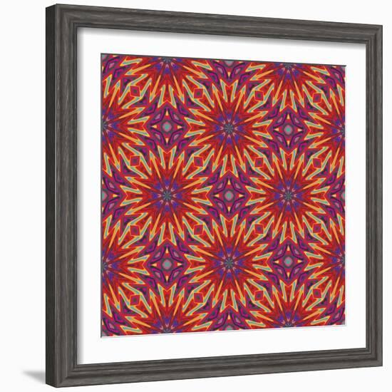 Modern Indian Pattern-Sangoiri-Framed Premium Giclee Print