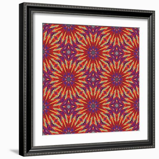 Modern Indian Pattern-Sangoiri-Framed Premium Giclee Print