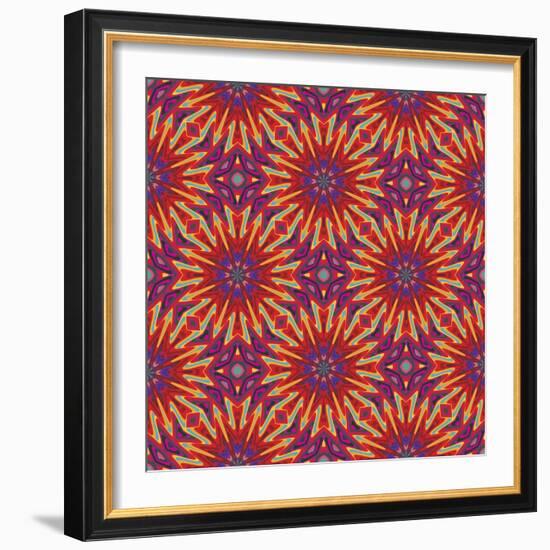 Modern Indian Pattern-Sangoiri-Framed Premium Giclee Print