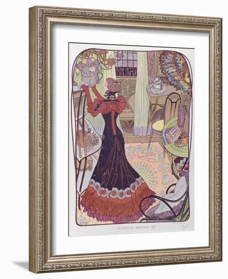 Modern Interior, 1900-Georges de Feure-Framed Giclee Print