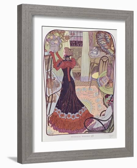 Modern Interior, 1900-Georges de Feure-Framed Giclee Print