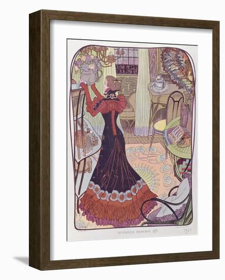 Modern Interior, 1900-Georges de Feure-Framed Giclee Print