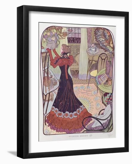 Modern Interior, 1900-Georges de Feure-Framed Giclee Print