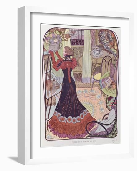 Modern Interior, 1900-Georges de Feure-Framed Giclee Print